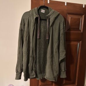 Olive Green Hooded Jacket